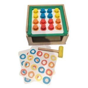 Lovevery Full Set Toddler Baby Toy Match & Tap Hammer Box From Investigator Kit